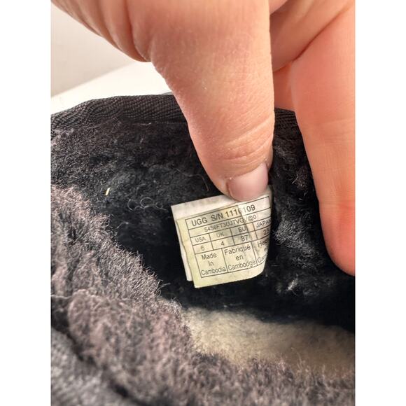 UGG Classic Ultra Mini Women's Bootie 6 Black Suede Slip-On Ankle Boot 1116109 - Picture 6 of 8